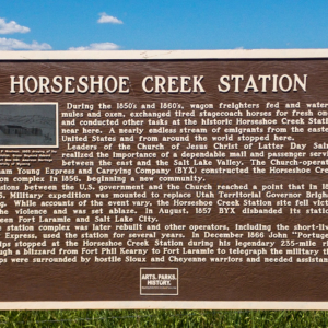 Horseshoe-station-sign