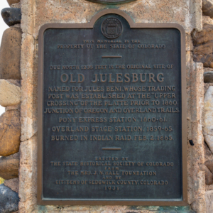 Julesburg-plaque