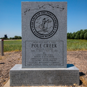 Pole Creek Station Marker - Front