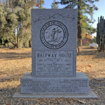Halfway House Station marker at Silveyville
